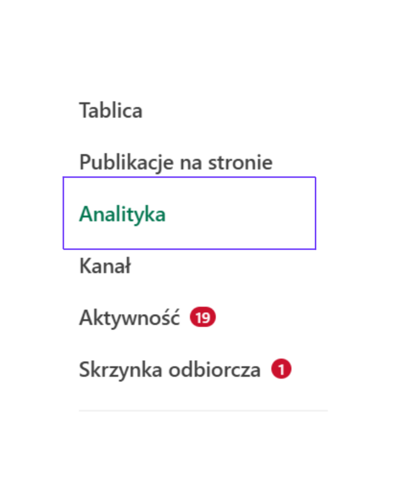 Sekcja „Treść” w LinkedIn Analytics umożliwiająca porównanie wyników publikacji na stronie firmowej, w tym wyświetleń, kliknięć i zaangażowania.